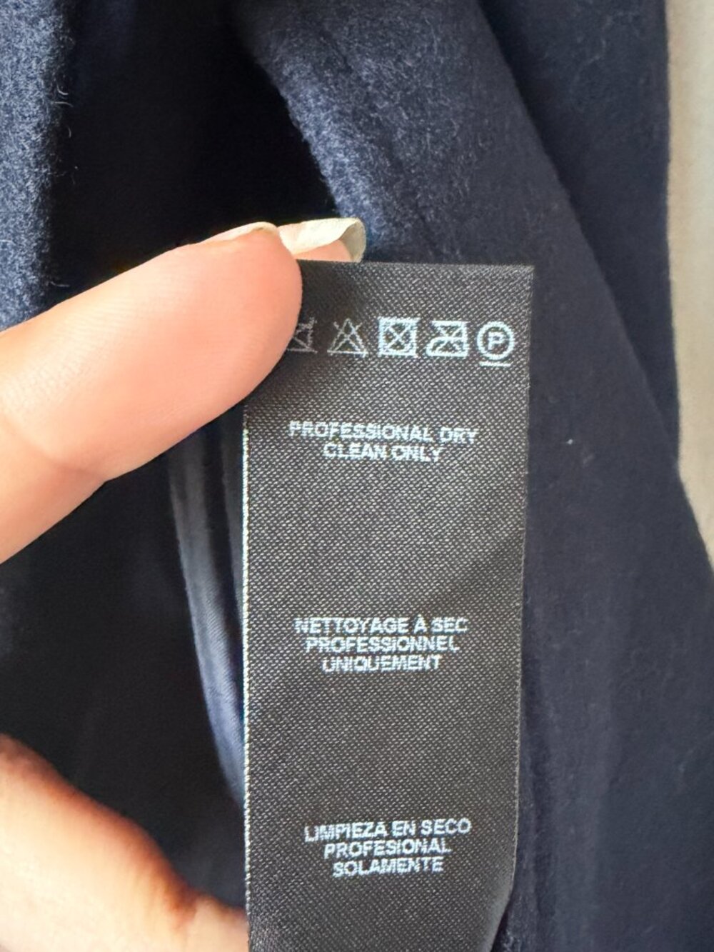 ASOS Petite Black Wool Military Flared Peacoat Size 2 - Picture 6 of 6